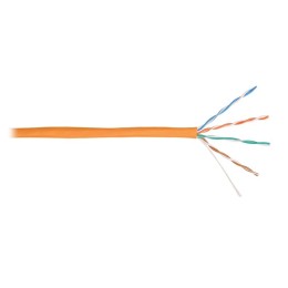 Кабель U/UTP кат.5E (класс D) 4 пары 24 AWG (0.49мм) тест по ISO/IEC 100МГц ОЖ BC чистая медь внутр.