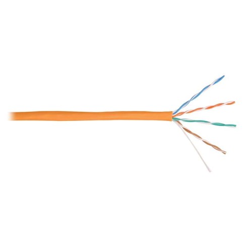Кабель U/UTP кат.5E (класс D) 4 пары 24 AWG (0.49мм) тест по ISO/IEC 100МГц ОЖ BC чистая медь внутр.