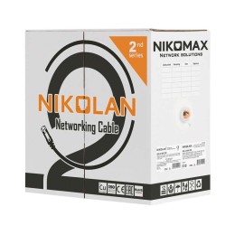 Кабель U/UTP кат.5E (класс D) 4 пары 24 AWG (0.49мм) тест по ISO/IEC 100МГц ОЖ BC чистая медь внутр.