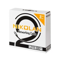 Кабель U/UTP кат.5E (класс D) 4 пары 24 AWG (0.49мм) тест по ISO/IEC 100МГц ОЖ BC чистая медь внутр.