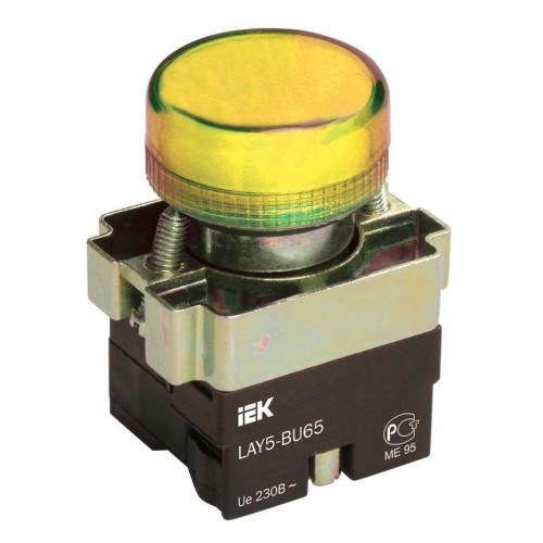 Индикатор светосигнальный LAY5-BU65 d22мм 230В желт. KARAT IEK BLS50-BU-K05