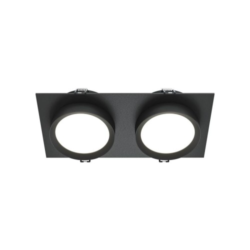 Светильник встраиваемый Hoop GX53 2х12Вт Maytoni DL086-02-GX53-SQ-B