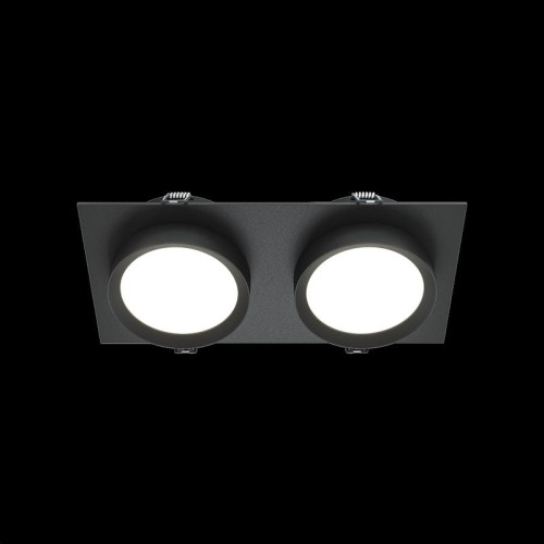 Светильник встраиваемый Hoop GX53 2х12Вт Maytoni DL086-02-GX53-SQ-B