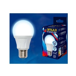 Лампа светодиодная LED-A60 12W/DW/E27/FR PLP01WH Яркая 12Вт грушевидная матовая 6500К холод. бел. E2