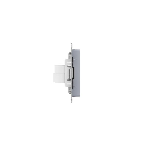 Розетка СП Эпика HDMI+RJ45 (cat5) механизм алюм. EKF UP1-SOA-HDMI+RJ45
