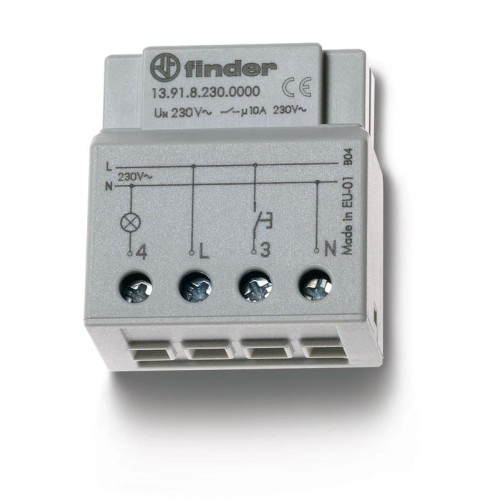 Реле шаговое электронное 1NO 10А 230В AC монтаж в коробке IP20 FINDER 139182300000PAS