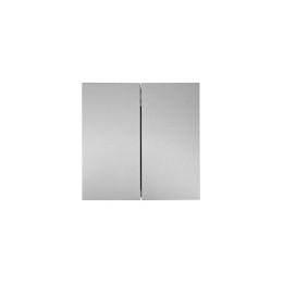 Выключатель 2-кл. СП ZIMA IP20 10А безвинт. зажим сер. матов. LEZARD 704-7488-101QC