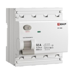 Выключатель дифференциального тока 4п 32А 300мА тип AC 6кА ВД-100N электромех. PROxima EKF E1046M323