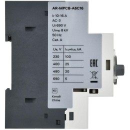 Выключатель автоматический защиты двигателя A6 GV2P 10-16А ARMAT IEK AR-MPCB-A6C16