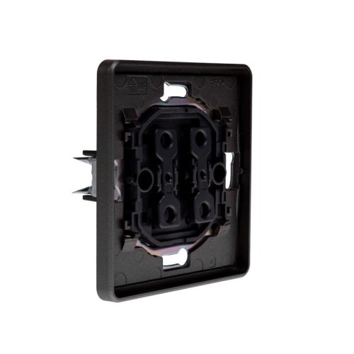 Выключатель проходной (переключатель) 1-кл. СП ROUND MIELE 10А титан Kranz KR-78-0708-2