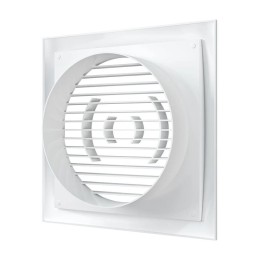 Решетка вентиляционная РСФ фланец d125 170х170 пластик ERA 1717РС12.5Ф