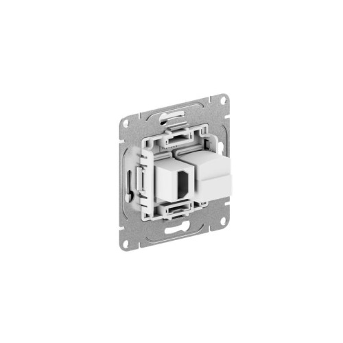 Розетка СП Эпика HDMI+RJ45 (cat5) механизм бел. EKF UP1-SOW-HDMI+RJ45