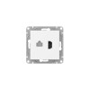 Розетка СП Эпика HDMI+RJ45 (cat5) механизм бел. EKF UP1-SOW-HDMI+RJ45