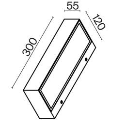 Светильник Lot 20Вт 3000К IP65 бра настен. Maytoni O428WL-L20W3K