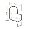 Светильник PWL 155085 SAUNA WHITE E27 IP54 230В термостойкий для саун бел. JazzWay 5061873