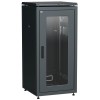 Шкаф сетевой 19дюйм LINEA N 28U 600х800мм стекл. передн. дверь черн. ITK LN05-28U68-G