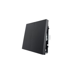 Выключатель 2-кл СП ZIMA IP20 10А безвинт. зажим черн. бархат LEZARD 704-4288-101QC