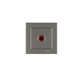 Розетка телевизионная оконцевая TV 1-м СП Karea IP20 4дБ бел. Makel 56052027
