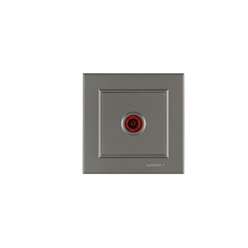 Розетка телевизионная оконцевая TV 1-м СП Karea IP20 4дБ бел. Makel 56052027