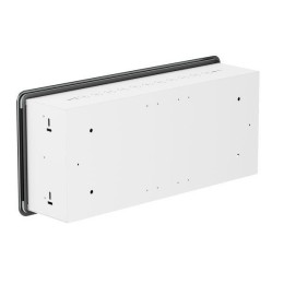 Корпус ArtShell Aesthetic силовой встраив. 24мод. черн. дверь из закал. стекла EKF artshell-a-24p-cb