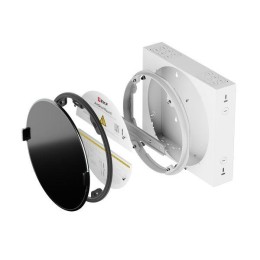 Корпус ArtShell Round силовой встраив. 16мод. Круглый черн. дверь из закал. стекла EKF artshell-r-16