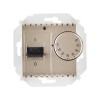 Механизм регулятора для теплого пола с зондом 16А 230В 3600Вт 5-40град IP20 Simon15 шампань 1591775-