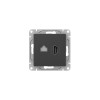 Розетка СП Эпика HDMI+RJ45 (cat5) механизм черн. EKF UP1-SOB-HDMI+RJ45