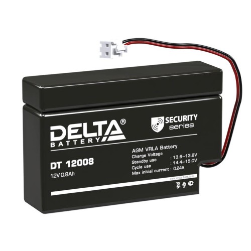 Аккумулятор ОПС 12В 0.8А.ч DT 12008 (T13) Delta 4614010040003
