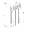 Радиатор Revolution 500 2.0 10 секц. алюм. Royal Thermo НС-1340186