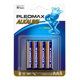 Элемент питания алкалиновый AAA/LR03 BP-4 (блист.4шт) Pleomax C0019241