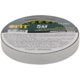 Лента клеящая 2-х сторонняя монтажная на вспененной основе 19ммх5м черн. FIT 11791