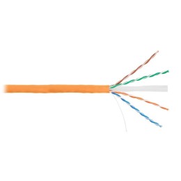 Кабель U/UTP кат.6 (класс E) 4 пары 24 AWG (0.53мм) тест по ISO/IEC 250МГц ОЖ BC чистая медь внутр.