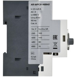 Выключатель автоматический защиты двигателя A6 GV2P 2.5-4А ARMAT IEK AR-MPCB-A6B40