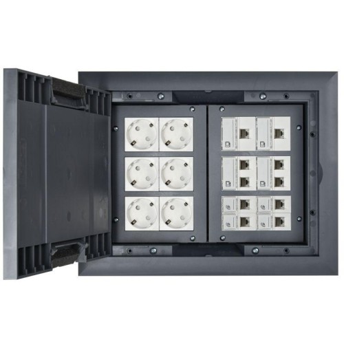 Лючок напольный ONFLOOR 24 16мод. PRIMER IEK KNL-80-16-7012