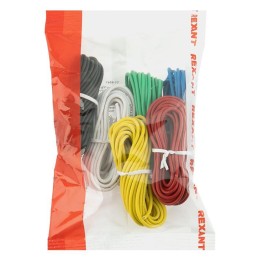 Набор автопровода "Радуга" 1х0.50мм 6 цветов (бел.; желт.; зел.; красн.; син.; черн.) по 3м Rexant 0