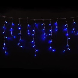 Гирлянда "Бахрома" OIC100LSE-B-T-I4-F 100LED син./бел. 2х0.56м 20нитей 24/56/32/48см соединяемая до