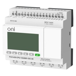 Модуль ЦПУ ПЛК 430 6 DI 6 UI (0-10В/DI) 6 RO 24В DC с экраном ONI PLR-430-CPU-12U06R-1DC-00