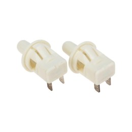 Выключатель-кнопка 250В 2.5А (2с) ON-(OFF) Б/Фикс бел. (PBS-19С) (мебельная) Rexant 36-3020