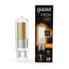 Лампа светодиодная Black 3.5Вт капсульная 3000К тепл. бел. G9 240лм стекло GAUSS 107809103