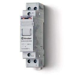 Реле шаговое модульное электромеханич. 2NO 16А2 состояния AgNi 60В DC 17.5мм IP20 FINDER 20229060000