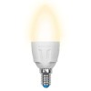 Лампа светодиодная LED-C37 7W/WW/E14/FR PLP01WH Яркая 7Вт свеча матовая 3000К тепл. бел. E14 (упак.