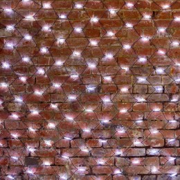 Гирлянда светодиодная "Сеть" 2х3м 432LED бел. 40Вт 220-240В IP67 провод каучук черн. Neon-Night 217-