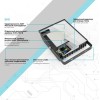 Прожектор светодиодный EVO 10Вт 6500К IP65 900лм 100-240В ДО черн. GAUSS 687511310