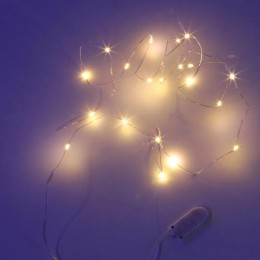 Гирлянда "Нить" LDM020WW-BO 20 тепл. бел. минисветодиодов 1.9м для помещений на батарейках SHLights