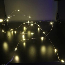 Гирлянда "Нить" LDM020WW-BO 20 тепл. бел. минисветодиодов 1.9м для помещений на батарейках SHLights