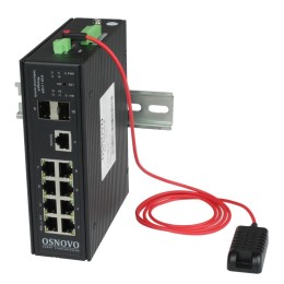 Коммутатор промышленный управляемый (L2+) SW-70802/ILS Gigabit Ethernet на 8GE RJ45 + 2 GE SFP порта