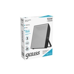 Прожектор светодиодный EVO 100Вт 6500К IP65 10000лм 100-240В ДО черн. GAUSS 687511100
