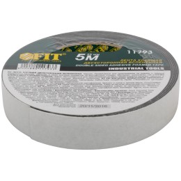 Лента клеящая 2-х сторонняя монтажная на вспененной основе 25ммх5м черн. FIT 11793