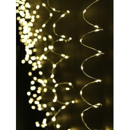 Гирлянда "Занавес-водопад" CLLDM400WW-C-USB-RC 1.5х2м 400 тепл. бел. светодиодов 10 нитей с контролл