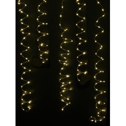 Гирлянда "Занавес-водопад" CLLDM400WW-C-USB-RC 1.5х2м 400 тепл. бел. светодиодов 10 нитей с контролл